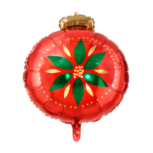 45cm Shape Foil Balloon Matte Christmas Bauble Green Leaf #2526115 - Each (Pkgd.) TEMPORARILY UNAVAILABLE