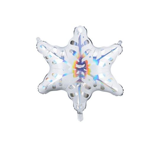 66cm Shape Holographic Snowflake Foil Balloon #2526158 - Each (Pkgd.)