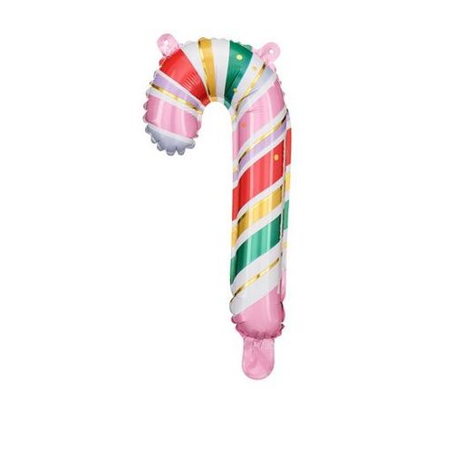 35cm Shape Foil Balloon Candy Cane Pastel #2526168 - Pack of 5 (Pkgd.) TEMPORARILY UNAVAILABLE