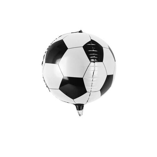 40cm Shape Foil Balloon Round Soccerball #252619 - Each (Pkgd.)