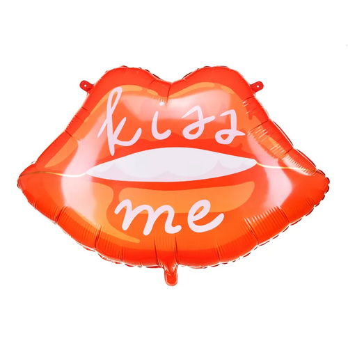 87cm Shape Lips Kiss Me Foil Balloon #2526197 - Each (Pkgd.)