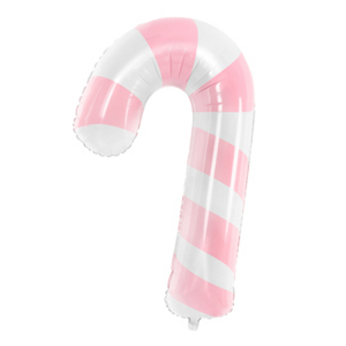 82cm Shape Foil Balloon Candy Cane Pink #252653081 - Each (Pkgd.) 