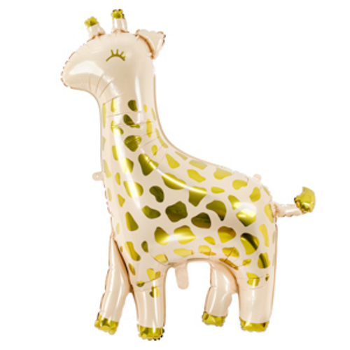 120cm Shape Foil Balloon Matte Giraffe with Gold Spots #252670 - Each (Pkgd.) 