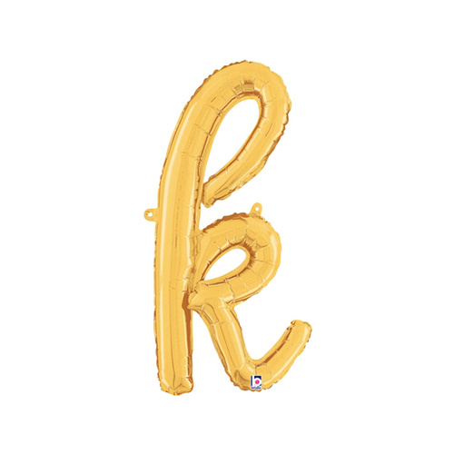 Script Letter K Gold 60cm Foil Balloon #2534711G - Each (Pkgd.)