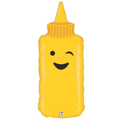 89cm Shape Mustard Foil Shape #2535372P - Each (pkgd.)