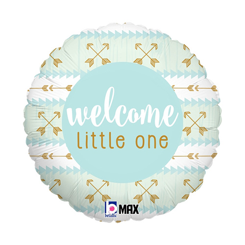 45cm Baby Welcome Little One Blue Foil Balloon #2536691 - Each (Pkgd.) TEMPORARILY UNAVAILABLE