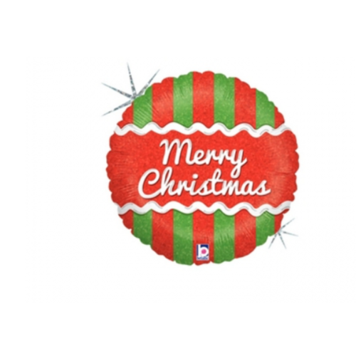 45cm Christmas Icing Holographic Foil Balloon #2586931 - Each (UnPkgd.)