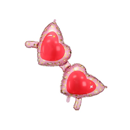 115cm Shape Heart Glasses Foil Balloon #25PD26147 - Each (Pkgd.)