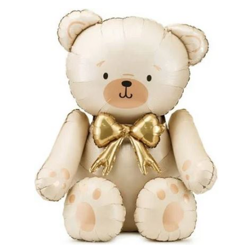 84cm Shape Bear Cream Foil Balloon #25PDFB285079 - Each (Pkgd.)