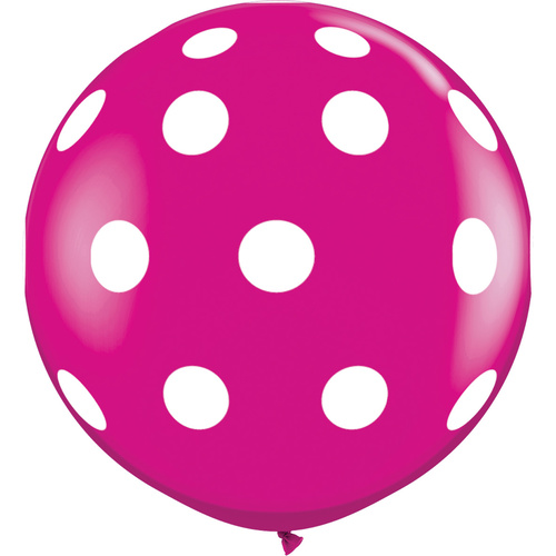 90cm Round Wild Berry Big Polka Dots-A-Round #26172 - Pack of 2 SPECIAL ORDER ITEM