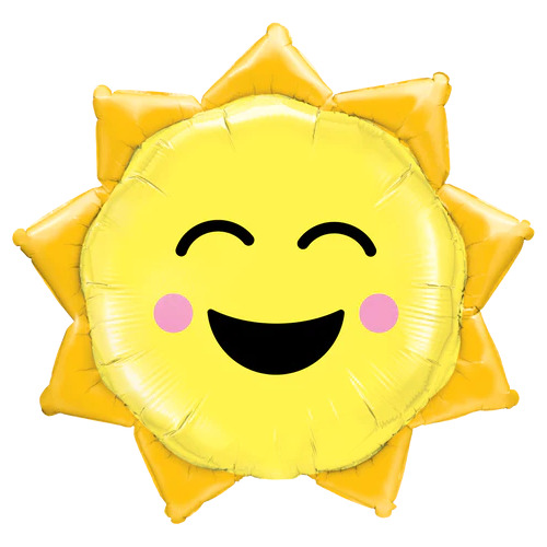 88cm Shape Foil Sunny Smile #26741 - Each (Pkgd.) 