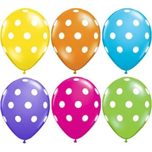 40cm Round Tropical Assorted Big Polka Dots #27498 - Pack of 50 SPECIAL ORDER ITEM