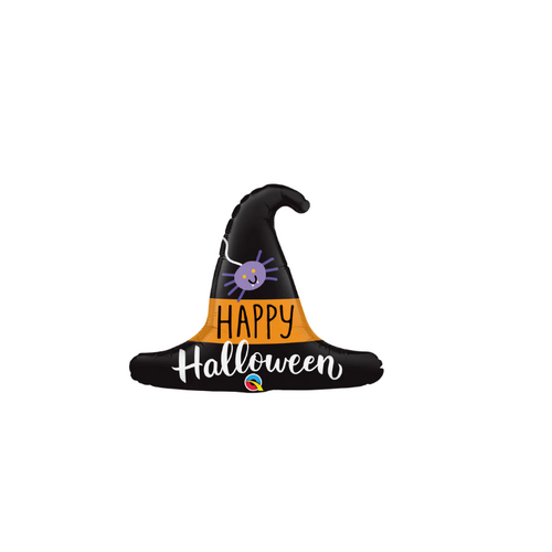 Mini Shape Halloween Witch's Hat 35cm #27946AF - Each (Inflated, supplied air-filled on stick)