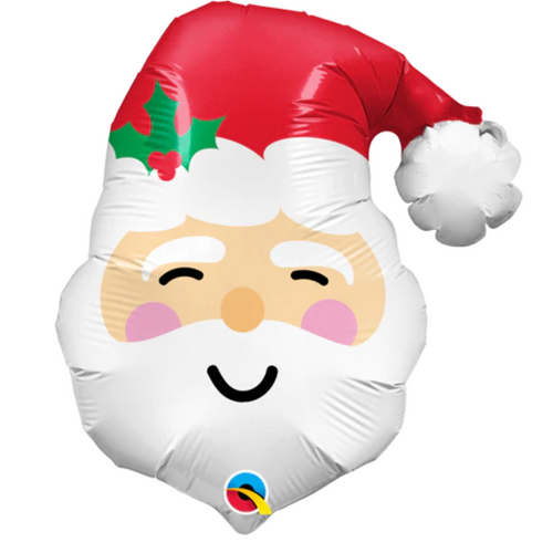 Mini Shape Santa 35cm #27973AF - Each (Inflated, supplied air-filled on stick)