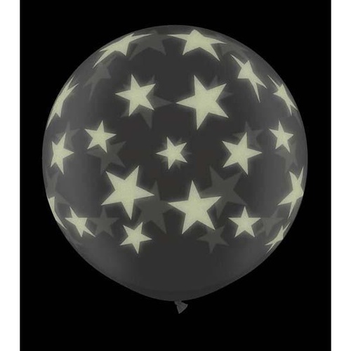 DISC 90cm Round Diamond Clear Glow Stars-A-Round #28154 - Pack of 2 
