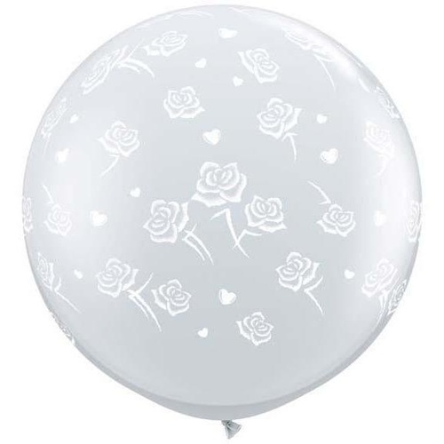 90cm Round Diamond Clear Hearts & Roses-A-Round #28159 - Pack of 2 SPECIAL ORDER ITEM