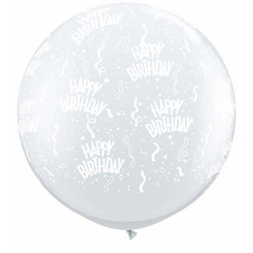 90cm Round Diamond Clear Birthday-A-Round #28180 - Pack of 2 SPECIAL ORDER ITEM