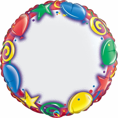 90cm Round Foil Your Message #28271 - Each (Pkgd.) SPECIAL ORDER ITEM