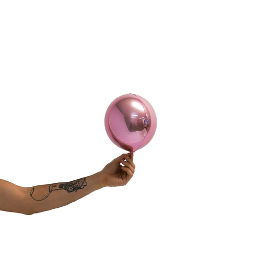 Loon Balls Metallic Light Pink 18cm Balloons #288322 - Each (Pkgd)