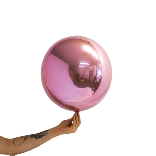 Loon Balls Metallic Light Pink 35cm Balloons #288324 - Each (Pkgd)