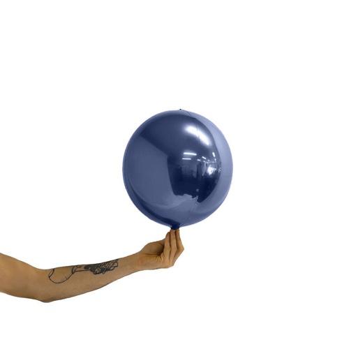 Loon Balls Metallic Navy Blue 25cm Balloons # 289023 - Each (Pkgd)