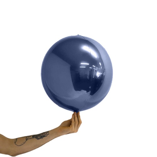 Loon Balls Metallic Navy Blue 35cm Balloons # 289024 - Each (Pkgd)