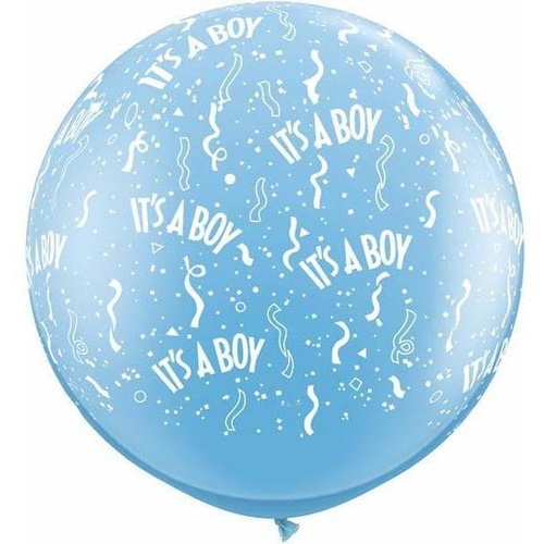 90cm Round Pale Blue It's A Boy-A-Round #29167 - Pack of 2 SPECIAL ORDER ITEM