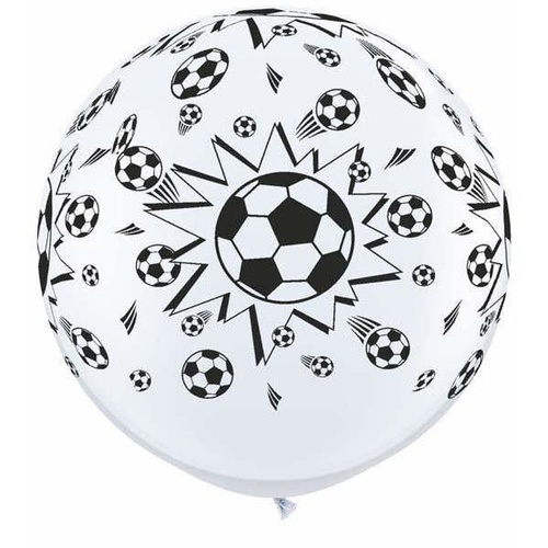 90cm Round White Soccer Balls-A-Round #29204 - Pack of 2 