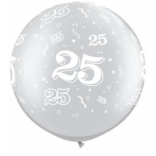 90cm Round Silver 25-A-Round #29237 - Pack of 2 SPECIAL ORDER ITEM