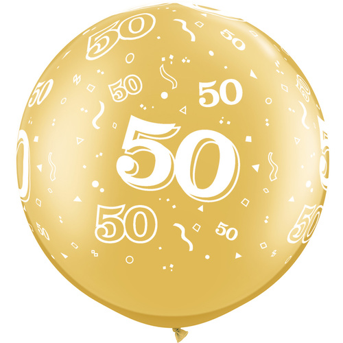 90cm Round Gold 50-A-Round #29250 - Pack of 2 SPECIAL ORDER ITEM