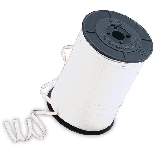 QX Balloon Ribbon 3/16 500 Yards White #29459 - Each TEMPORARILY UNAVAILABLE