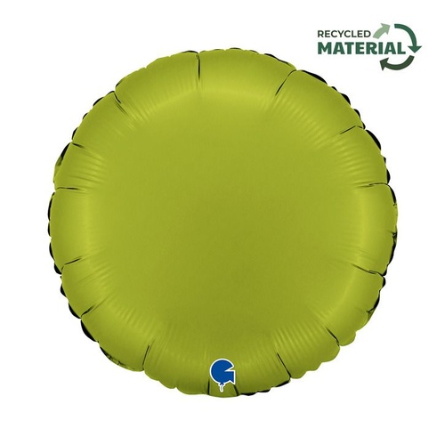 46cm Round Matcha Latte Plain Foil Balloon #30181000SMTLP - Each (Pkgd.)