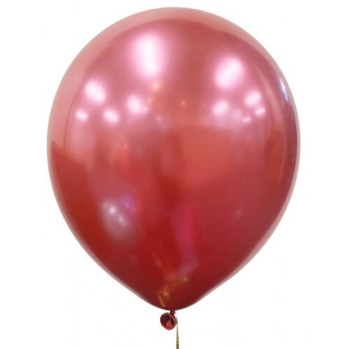 30cm Round Occasions Chrome Pink Plain Latex #30203175 - Pack of 6