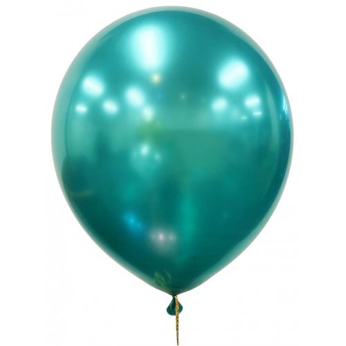 30cm Round Occasions Chrome Green Plain Latex #30203176 - Pack of 6