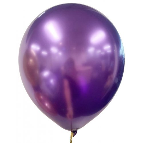 30cm Round Occasions Chrome Purple Plain Latex #30203177 - Pack of 6 TEMPORARILY UNAVAILABLE