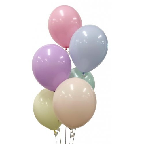 30cm Round Occasions Macaron Assorted Plain Latex #30203190 - Pack of 25 