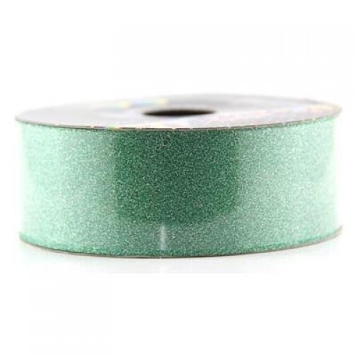 DISC Ribbon Tear Glitter Diamond Green 45m long x 32mm wide #30205641 - Each