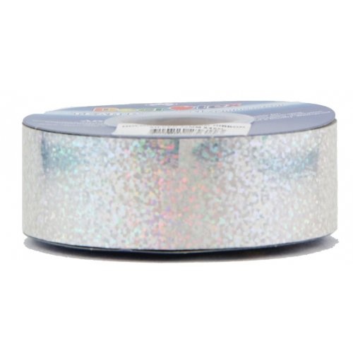 Ribbon Tear Glitter Diamond Silver 45m long x 32mm wide #3020563 - Each