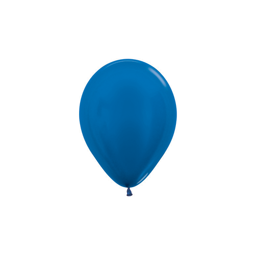 12cm Metallic Royal Blue (540) Sempertex Latex Balloons #30206223 - Pack of 100 