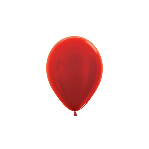 12cm Metallic Red (515) Sempertex Latex Balloons #30206225 - Pack of 100 