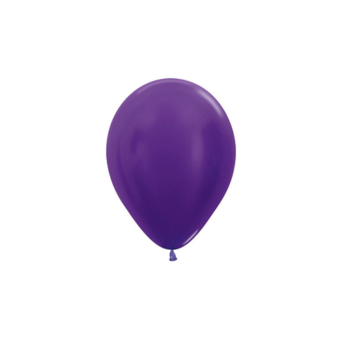 12cm Metallic Violet (551) Sempertex Latex Balloons #30206227 - Pack of 100 