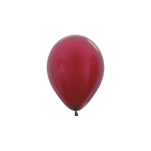 12cm Metallic Burgundy (518) Sempertex Latex Balloons #30206243 - Pack of 100 
