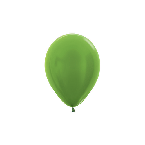 12cm Metallic Lime Green (531) Sempertex Latex Balloons #30206245 - Pack of 100
