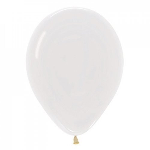 12cm Crystal Clear Sempertex Latex Balloons #30206313 - Pack of 100