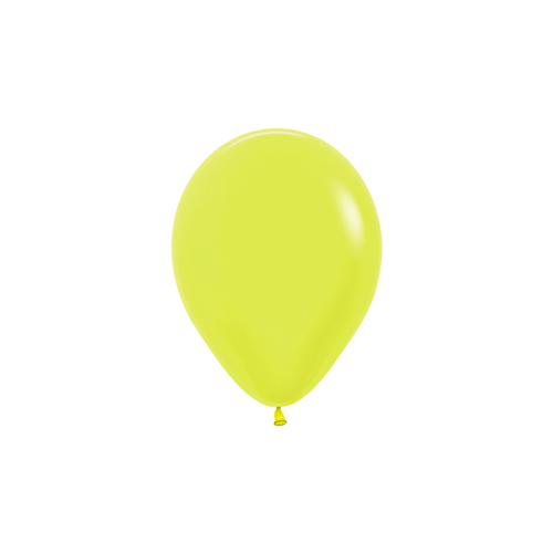 12cm Neon Yellow (220) Sempertex Latex Balloons #30206331 - Pack of 100 