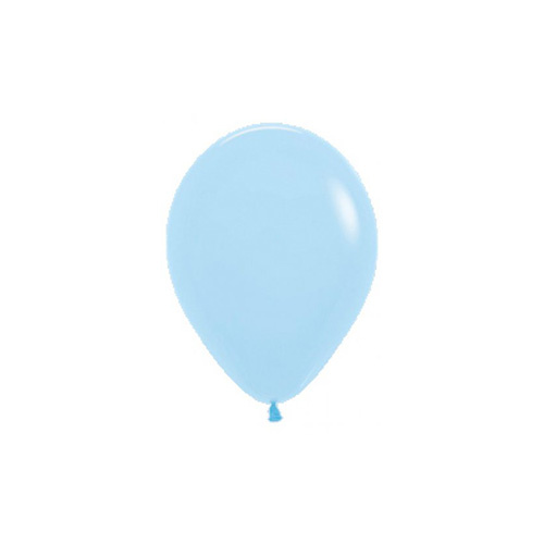 12cm Pastel Matte Blue Sempertex Latex Balloons #30206343 - Pack of 100