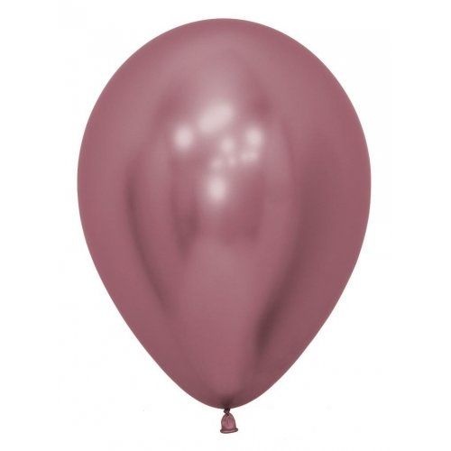 12cm Round Reflex Pink Decrotex Plain Latex #30206394 - Pack of 50