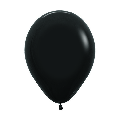 30cm Fashion Black (080) Sempertex Latex Balloons #30206435 - Pack of 100