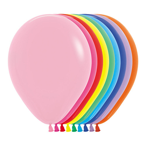 30cm Fashion Assorted (000) Sempertex Latex Balloons #30206499 - Pack of 100