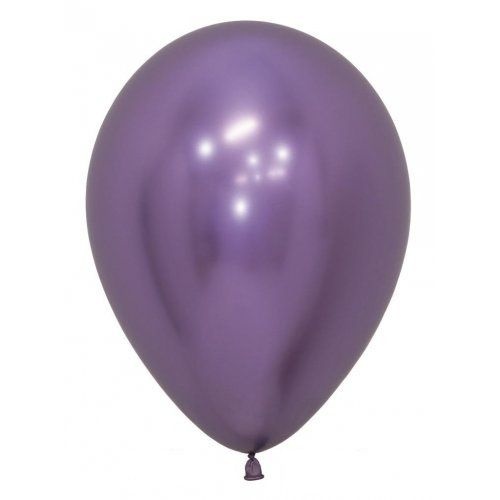 30cm Round Reflex Violet Decrotex Plain Latex #3020658 - Pack of 50